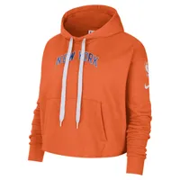 New York Knicks Courtside City Edition Women's Nike NBA Fleece Pullover Hoodie. Nike.com