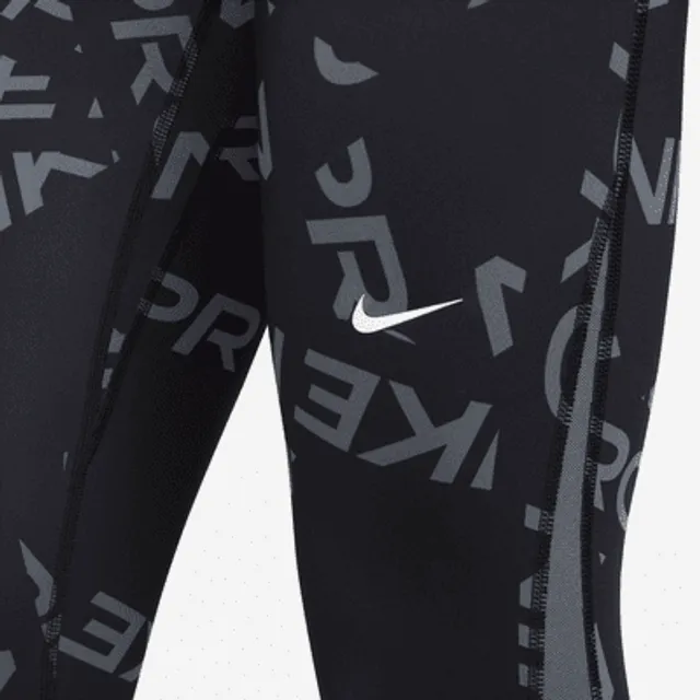 Nike One Icon Clash Women's Mid-Rise Leggings, Black/Black/White