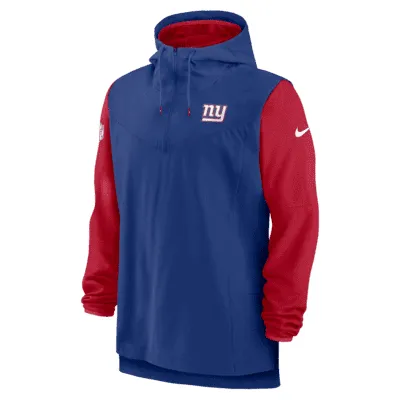 Chicago Bears Sideline Men’s Nike Men's NFL 1/2-Zip Hooded Jacket in Blue, Size: XL | 00MI41L7Q-EU6