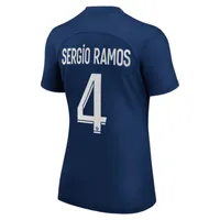 Paris Saint-Germain 2022/23 Stadium Home (Sergio Ramos) Women's Nike Dri-FIT Soccer Jersey. Nike.com