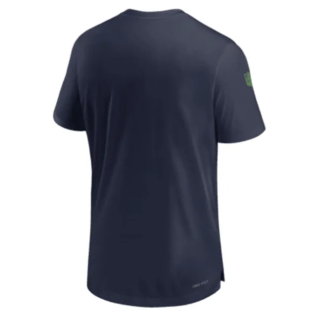 Nike Men's Dri-Fit Sideline Velocity (NFL Seattle Seahawks) Long-Sleeve T-Shirt in Blue, Size: Small | 00KX41S78-078