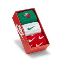 Nike Holiday Little Kids' Crew Socks Box Set (3 Pairs). Nike.com