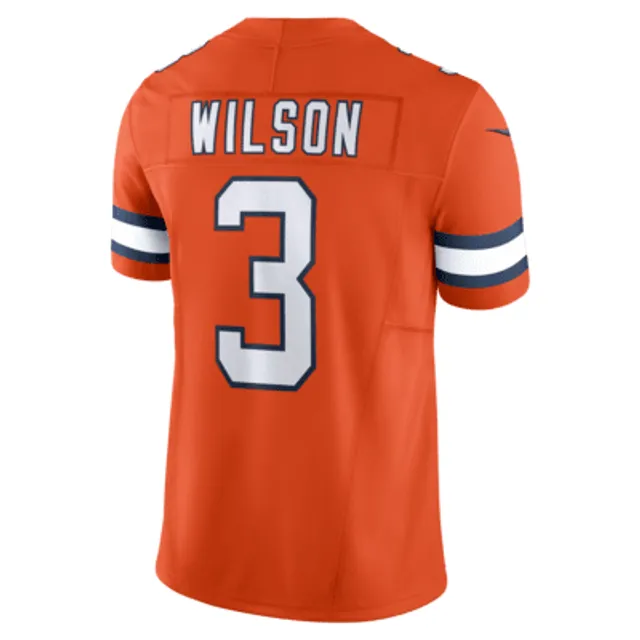 Men's Nike Russell Wilson Orange Denver Broncos Legend Jersey