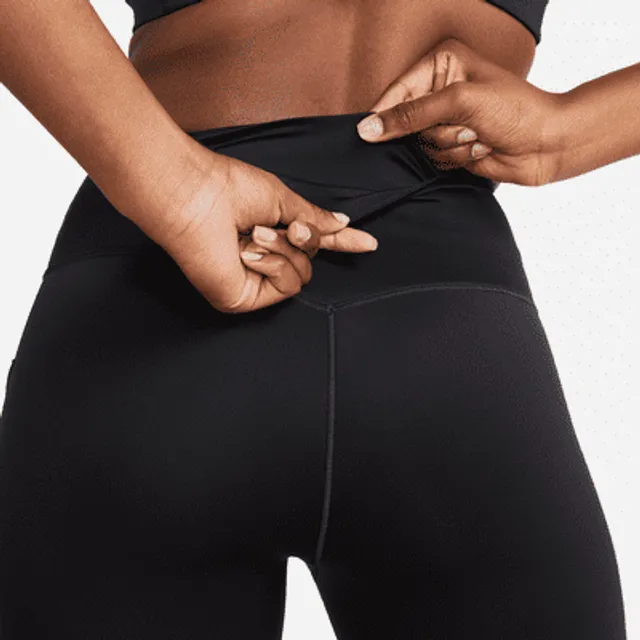 Nike Go Women's Firm-Support Mid-Rise Cropped Leggings with Pockets. UK