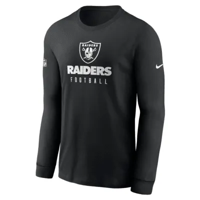 Las Vegas Raiders NFL Mens Rash Guard Long Sleeve Swim Shirt