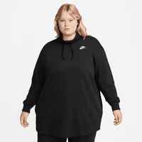 Nike Sportswear Club Fleece Women's Oversized Mock-Neck Sweatshirt (Plus Size). Nike.com