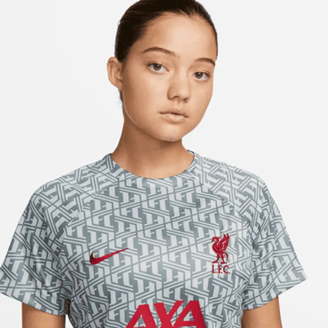 2020-21 Liverpool pre-match soccer jersey L, Tops