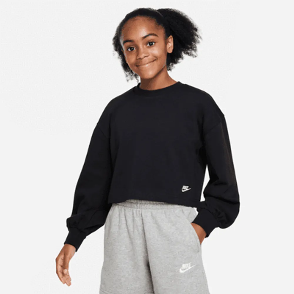 Nike Sportswear Big Kids' (Girls') Crop Crew-Neck Top. Nike.com