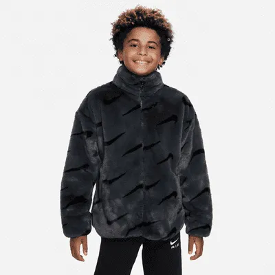 Nike Sportswear Big Kids' Faux Fur Jacket. Nike.com