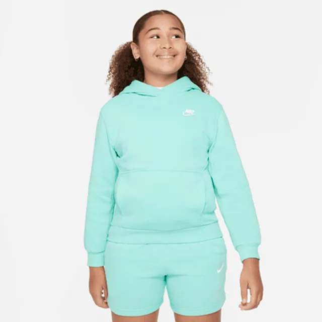 Nike Sportswear Women's Club Fleece Pullover Hoodie, Large, Diffused Blue