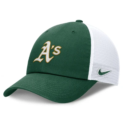 Oakland Athletics Evergreen Club Men's Nike MLB Trucker Adjustable Hat. Nike.com