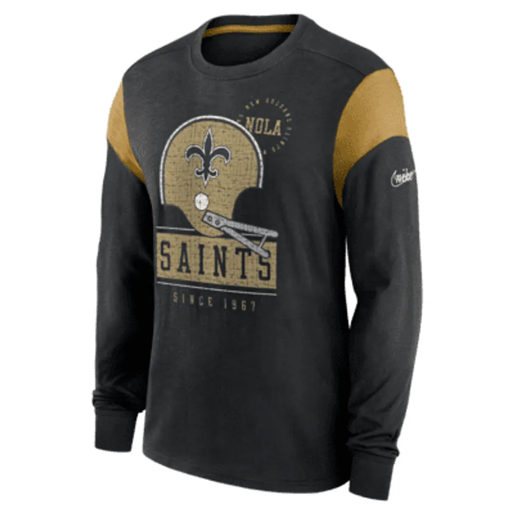 Nike Rewind Playback Helmet (NFL New Orleans Saints) Men's Long-Sleeve T-Shirt. Nike.com