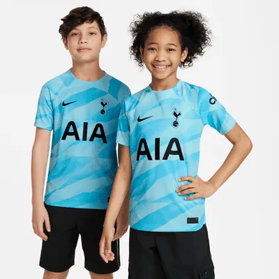 Tottenham Hotspur 2023/24 Stadium Goalkeeper Big Kids' Nike Dri-FIT Soccer Short-Sleeve Jersey. Nike.com