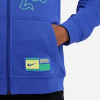 Brazil Club Fleece Big Kids' Full-Zip Hoodie. Nike.com