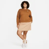 Nike Sportswear Club Fleece Women's Crew-Neck Sweatshirt (Plus Size). Nike.com