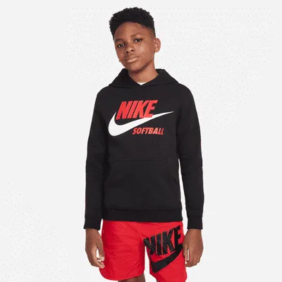 Nike Futura Swoosh Big Kids' Hoodie. Nike.com