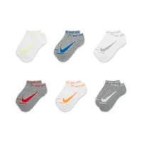 Nike Swoosh Basic Ankle Socks Box Set (6 Pairs) Little Kids' Socks. Nike.com