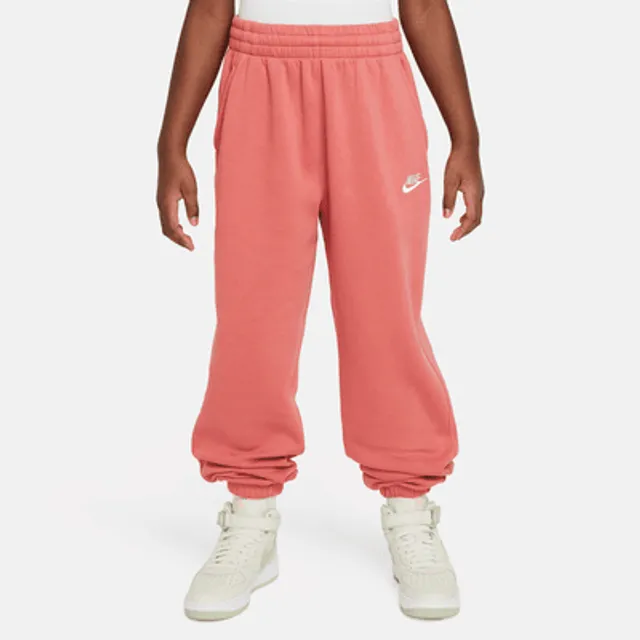 Nike Club Logo Girl's Padel Pants - Active Fuchsia/White