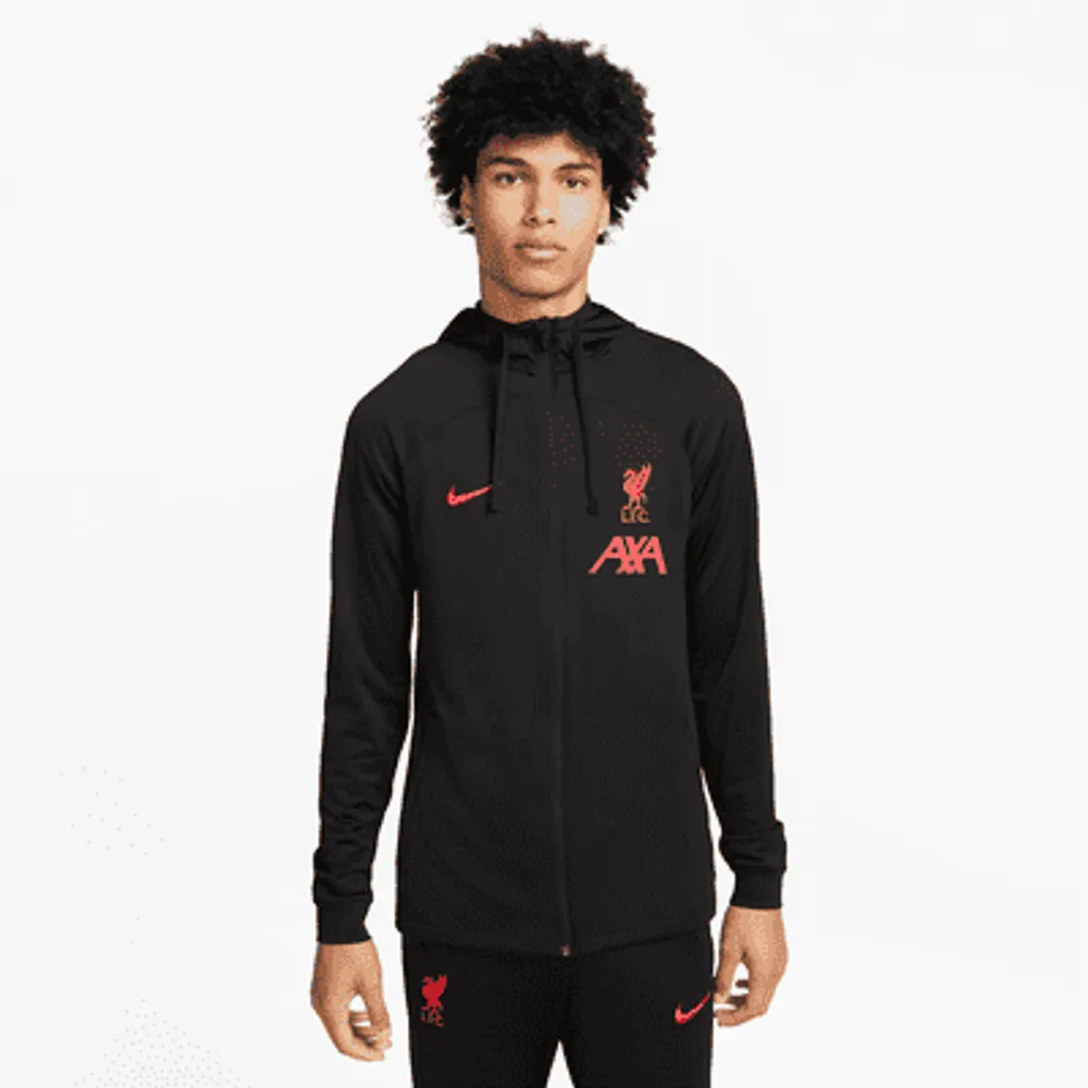 Liverpool FC Strike Away Men's Nike Dri-FIT Hooded Soccer Track Jacket. Nike.com