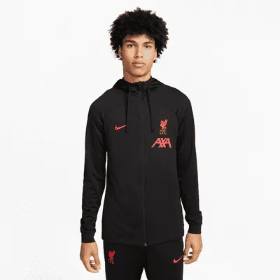 Liverpool FC Strike Away Men's Nike Dri-FIT Hooded Soccer Track Jacket. Nike.com