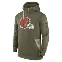 Nike Therma Salute to Service Logo (NFL Cleveland Browns) Men's Pullover Hoodie. Nike.com