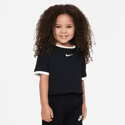Nike Swoosh Ringer Tee Little Kids' T-Shirt. Nike.com