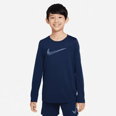 Nike Dri-FIT Big Kids' (Boys') Long-Sleeve Training Top. Nike.com