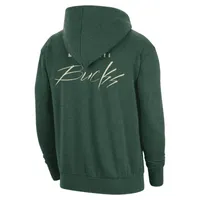 Milwaukee Bucks Courtside Men's Nike NBA Pullover Fleece Hoodie. Nike.com