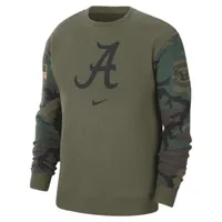 Alabama Club Fleece Men's Nike College Crew-Neck Sweatshirt. Nike.com