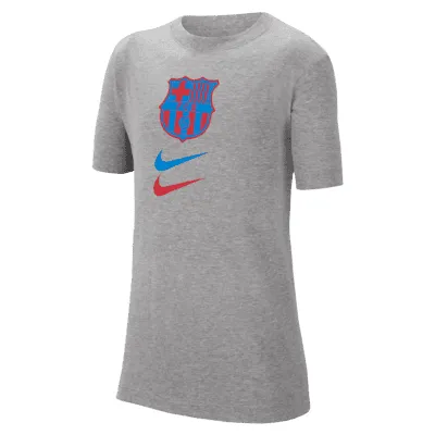 FC Barcelona Big Kids' Soccer T-Shirt. Nike.com