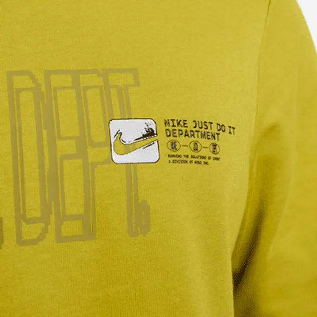 Dri-Fit Cotton Logo DFC SS Tee - Yellow - Primary - Nike Yellow / Medium