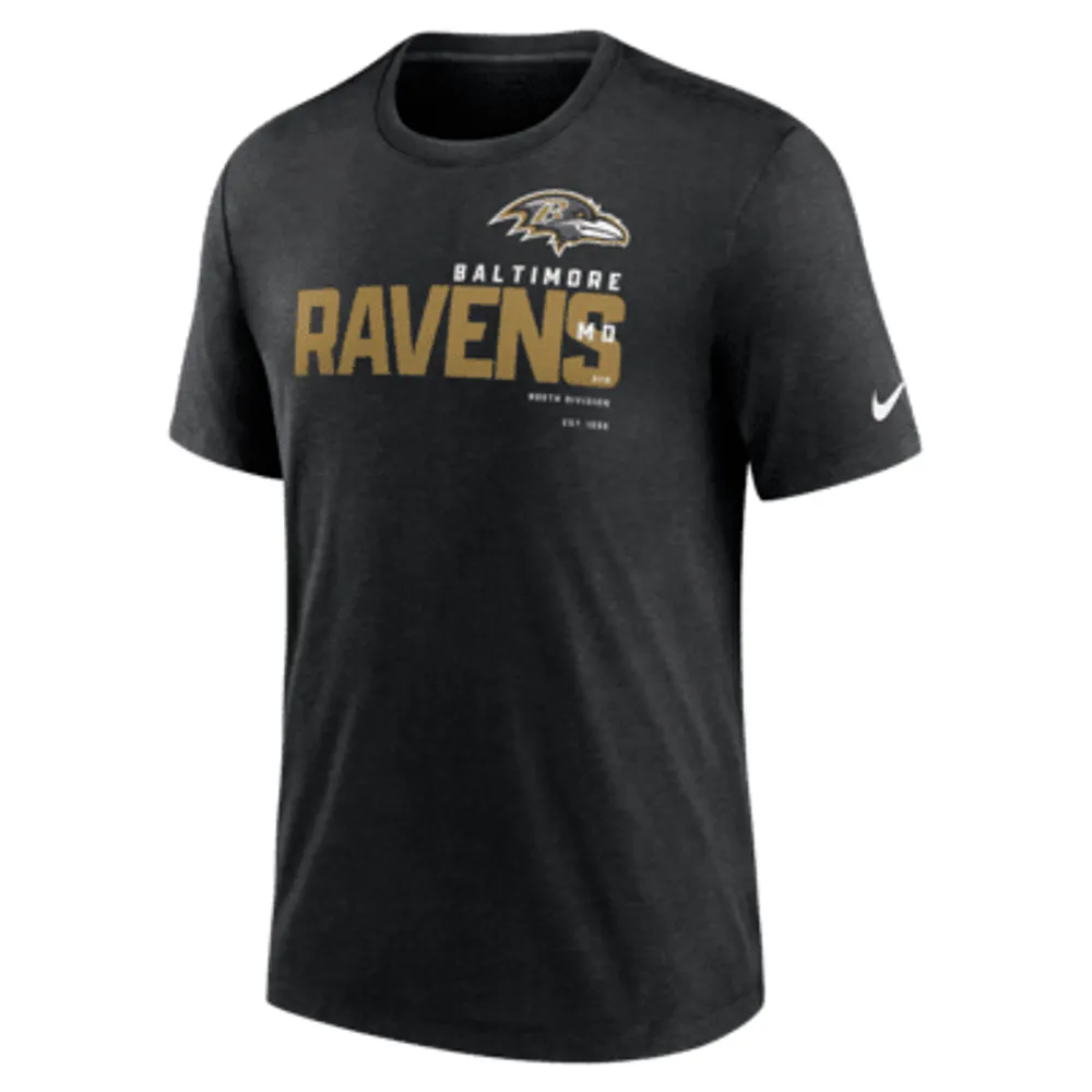 Baltimore Ravens Nike NFL on Field Apparel Dri-Fit Long Sleeve Shirt Men's 3XL