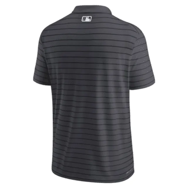 Chicago White Sox Nike Home Plate Striped Polo - Black/Gray