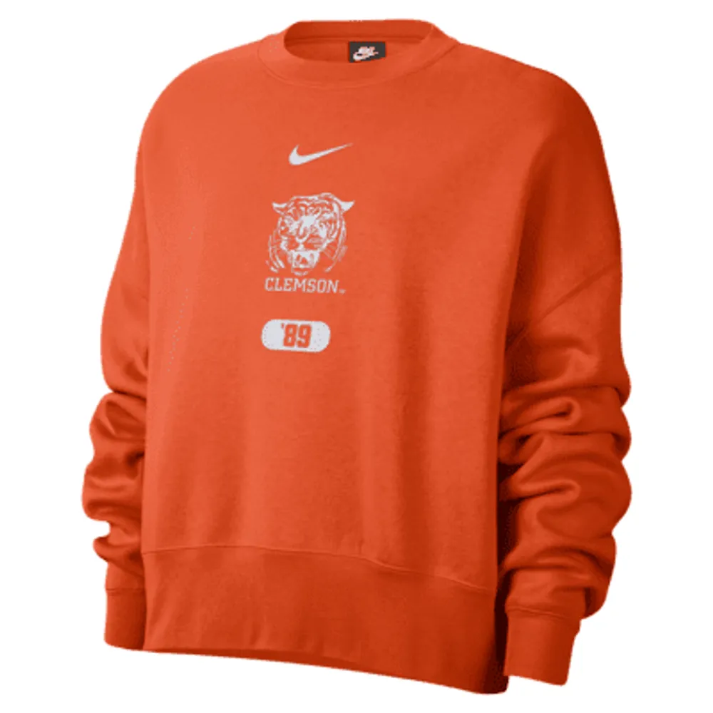 Clemson Women's Nike College Crew-Neck Sweatshirt. Nike.com