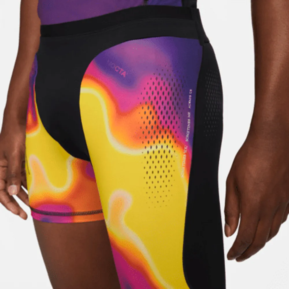 NOCTA Men's Single-Leg Printed Basketball Tights (Left). Nike.com