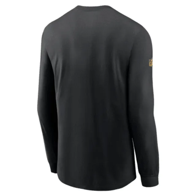 Pittsburgh Steelers Men's Nike Long Sleeve Playbook Sideline White T-Shirt