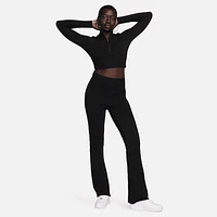 Nike Sportswear Chill Knit Women's Slim Long-Sleeve Cropped Sweater 1/2-Zip Top. Nike.com
