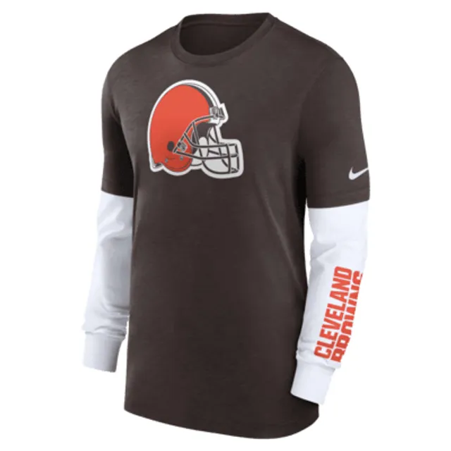 Cleveland Browns Sideline Men’s Nike Men's Dri-Fit NFL Long-Sleeve Hooded Top in Brown, Size: Medium | 00MQ2DI93-PKB