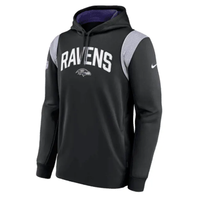 Men's Nike Black San Francisco 49ers Sideline Athletic Stack Performance Pullover Hoodie Size: Large