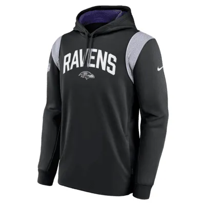 Nike Therma Athletic Stack (NFL Baltimore Ravens) Men's Pullover Hoodie. Nike.com