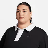 Nike Sportswear Essential Women's Oversized Long-Sleeve Polo (Plus Size).  Nike.com