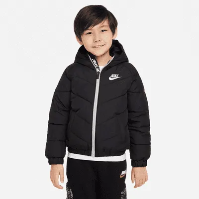 Nike Little Kids' Hooded Chevron Puffer Jacket. Nike.com