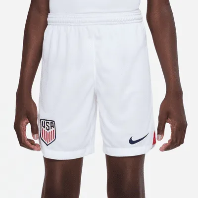 U.S. 2022/23 Stadium Home Big Kids' Nike Dri-FIT Soccer Shorts. Nike.com