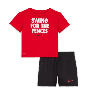 Nike Toddler Verbiage T-Shirt and Shorts Set. Nike.com