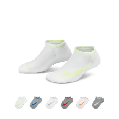Nike Swoosh Basic Ankle Socks Box Set (6 Pairs) Little Kids' Socks. Nike.com