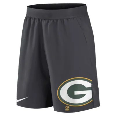 Nike Men's Dri-Fit Sideline (NFL Green Bay Packers) Shorts in Green, Size: Medium | 00LQ3EE7T-075