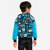 Nike Sportswear Printed Fleece Hoodie Little Kids' Hoodie. Nike.com