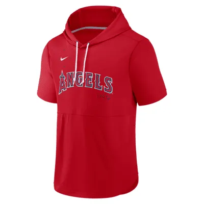 Nike Springer (MLB Los Angeles Angels) Men's Short-Sleeve Pullover Hoodie. Nike.com