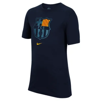 FC Barcelona Big Kids' Nike Soccer T-Shirt. Nike.com