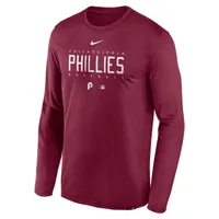 Nike Dri-FIT Team Legend (MLB Philadelphia Phillies) Men's Long-Sleeve T-Shirt. Nike.com